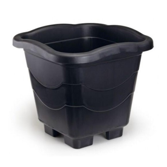 VASO QUADRADO GRANDE PRETO ARQ