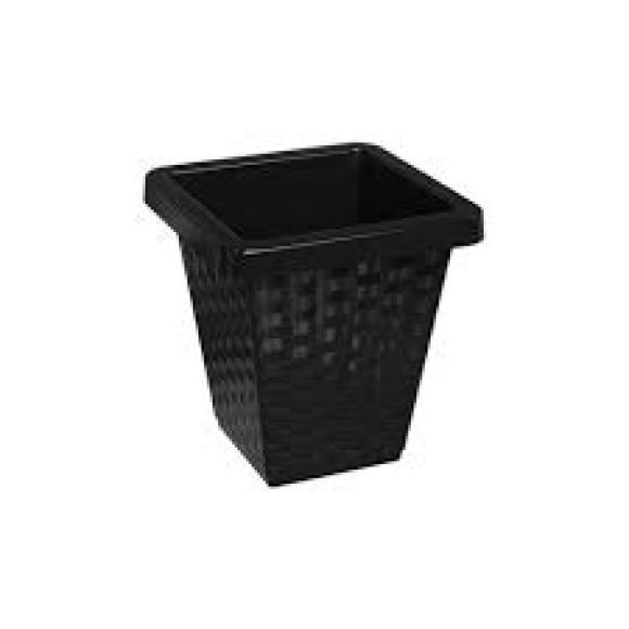 VASO QUAD. RATTAN N°20 PRETO 3 LITROS PRATIC