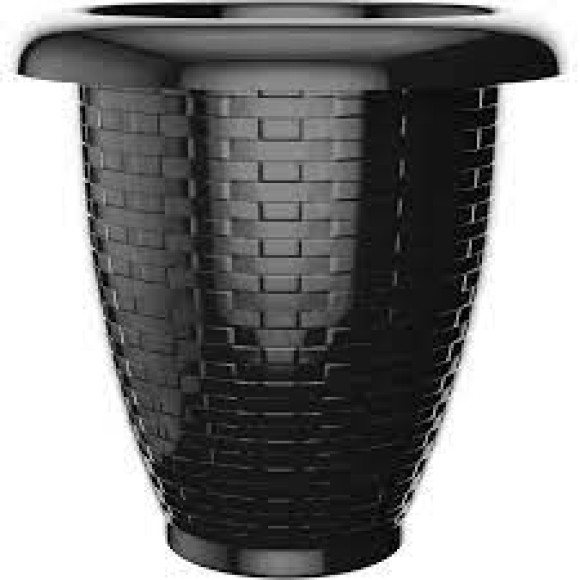 VASO RED. RATTAN N°40 PRETO 26 LITROS PRATIC